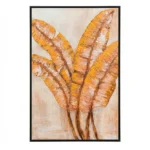 Amber Solstice Flora Hand painted metallic foliage color wall art - Image 2