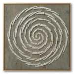 Ancient Vortex – Minimalist Wabi Sabi Textured Wall Decor
