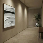 Bold Zen Stroke Heavy textured modern canvas minimal wall decor - Image 4