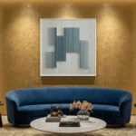Coastal Geometry – Modern Textured Relief Decor