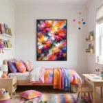 Cosmic Flora Abstract floral energy painting abstract wall art