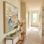 Cream Pastel Flora Soft yellow and pink petals color wall art - Image 5