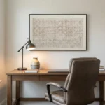 Earth & Ink Embossed paper black ink Wabi Sabi wall art - Image 5