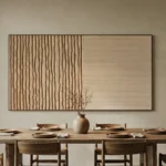 Earthbound Harmony – Textured Wooden Wall Decor, Wabi Sabi Wall Art - Image 5