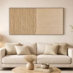 Earthbound Harmony – Textured Wooden Wall Decor, Wabi Sabi Wall Art - Image 3