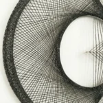 Eclipse in Thread – Contemporary Framed Geometric Art - Image 3