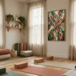 Eternal Flow Heart with swirling roots and leaves abstract wall decor - Image 5