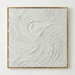 Ethereal Flow – Contemporary Wabi Sabi Impasto Art - Image 2