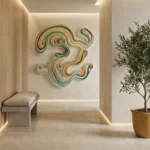 Layered Swirl – 3D Organic Paper Sculpture