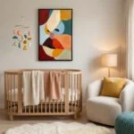 Modernist Color Palette Bold abstract shapes in rich colors colorful wall art