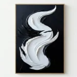 Nordic Horizon Textured neutral landscape layers Contemporary minimal art - Image 2