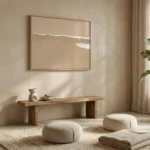 Serene Sand Flow Modern textured neutral seascape Minimal wall art - Image 3
