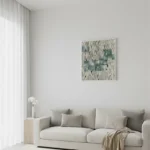 Stone & Fiber Grid – Contemporary Abstract Wall Art - Image 5