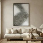 Stone Mist – Wabi Sabi Minimal Textured Wall Decor - Image 3