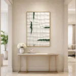 Verdant Relief – Abstract Botanical Textured Wall Decor - Image 4