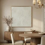 Zen Ripple Relief – Wabi Sabi Textured Wall Decor - Image 3