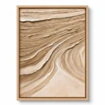 Desert Ripples – Minimalist Textured Wall Decor Wabi Sabi Art