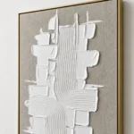 Layered Stillness – Textured Wall Decor  Wabi Sabi Wall Art - Image 2