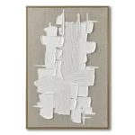 Layered Stillness – Textured Wall Decor  Wabi Sabi Wall Art
