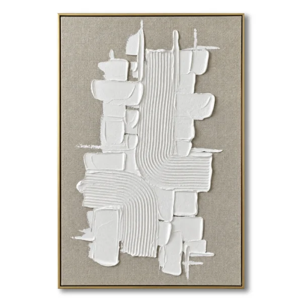Layered Stillness – Textured Wall Decor  Wabi Sabi Wall Art