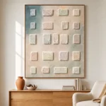 Soft Form Mosaic – Contemporary Plaster Wall Decor wabisabi - Image 2
