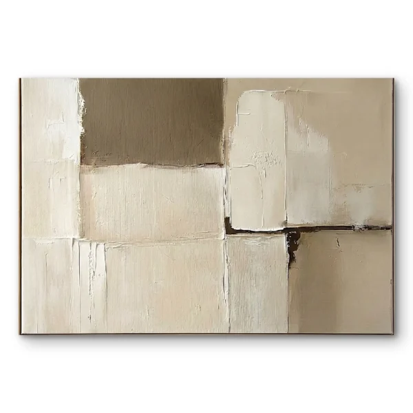 Textured Harmony – Minimalist Abstract Print – Wabi Sabi Decor