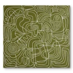 Verdant Labyrinth – Wabi-Sabi Textured Wall Decor