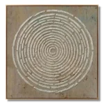 Weathered Vortex – Wabi Sabi Textured Wall Decor