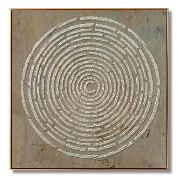 Weathered Vortex – Wabi Sabi Textured Wall Decor