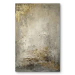 Whispering Opulence Neutral tones with metallic accents Wabi Sabi wall art