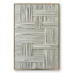 White Woven Texture – Sculptural Wall Decor Wabi Sabi Wall Art