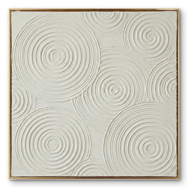 Zen Ripple Relief – Wabi Sabi Textured Wall Decor
