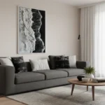 Arctic Tide Rise Heavy palette knife relief abstract wall decor - Image 5