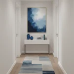 Cobalt Whisper Modern Minimalist Gradient Abstract Art - Image 5