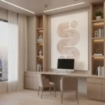 Desert Sand Serenity Soft earth-toned fluid shapes minimal wall art - Image 4