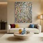 Dynamic Chaos High energy abstract splatter painting pollock wall art - Image 3
