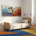 Ethereal Energy Burst Vivid colorful modern painting abstract wall decor - Image 3
