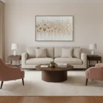 Ethereal Gilded Flora Gold Leaf Botanical Abstract Wall Art - Image 5