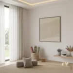 Ethereal Horizon Abstract Layered Plaster Detail contemporary minimal art - Image 3