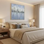 Frosted white splattered canopy Abstract art wall art - Image 4