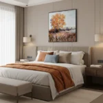 Golden Meadow Harvest Textured palette knife painting Color art wall art - Image 3