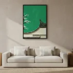 Jade Serenity Textured Asian Heritage Wabi Sabi Art - Image 3