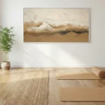 Muted Mountain Vistas Layered neutral earth tones Wabi Sabi wall art - Image 3