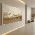 Muted Mountain Vistas Layered neutral earth tones Wabi Sabi wall art - Image 4