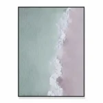 Muted Tides Organic textured ocean waves minimal wall decor - Image 2