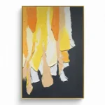 Saffron Descent Layered Mineral Tones color art - Image 2