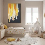 Saffron Descent Layered Mineral Tones color art - Image 5