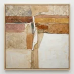 Sandstone Abstract Layered beige and brown textures abstract art wall decor - Image 2