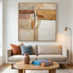 Sandstone Abstract Layered beige and brown textures abstract art wall decor - Image 5