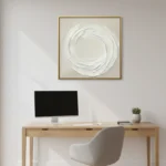 Sculpted Serenity Textured Wall Decor Wabi Sabi Art - Image 4